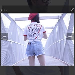 Anime girl printed t-shirt (white)